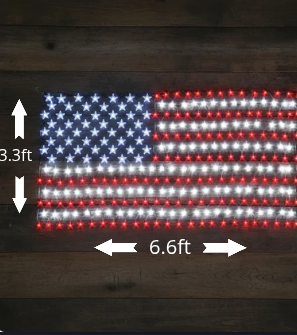 LED American Flag Lights - Illuminate Your Celebrations!