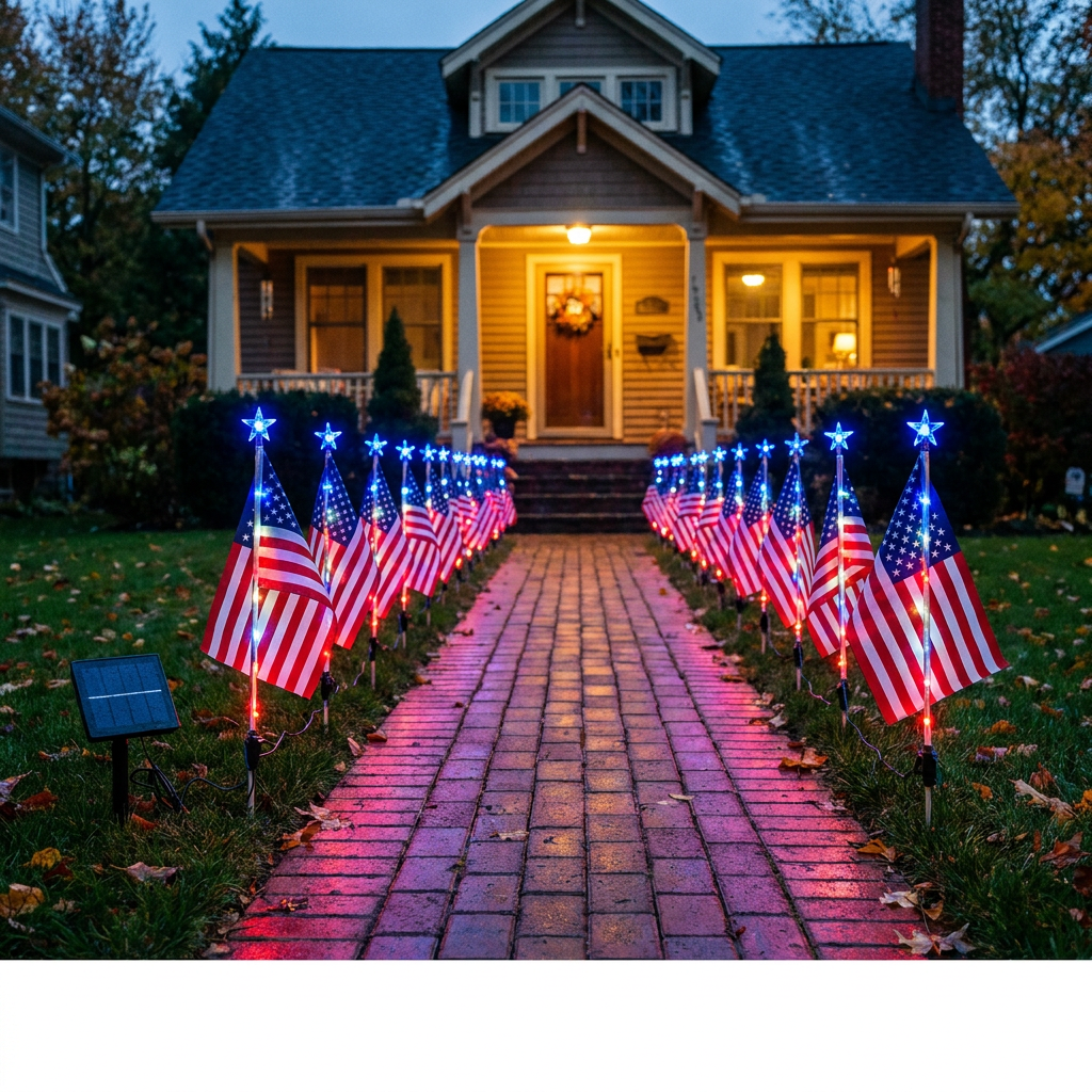 Solar Powered LED Star Garden Lights