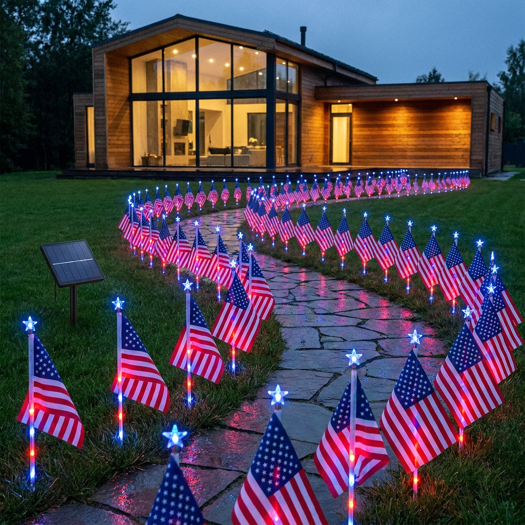 Solar Powered LED Star Garden Lights